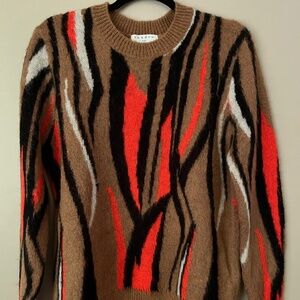 Sandro Dakota animal print sweater, size M